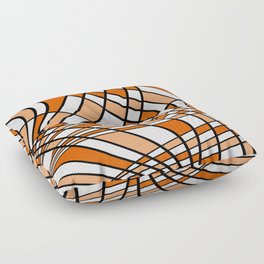 Abstract pattern - orange. Floor Pillow