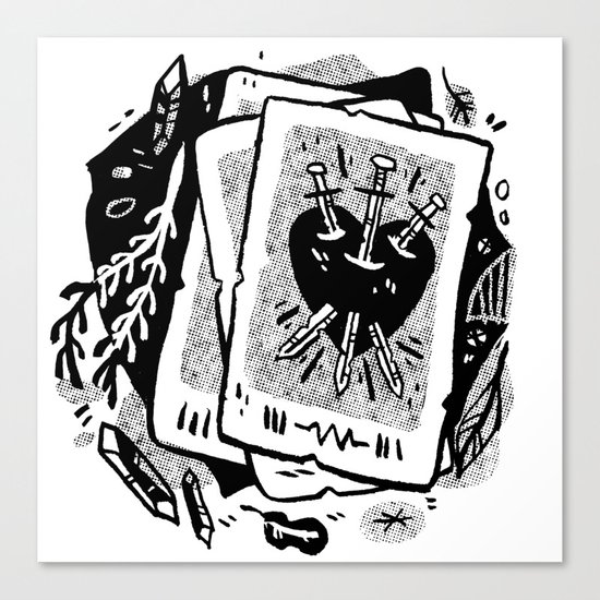 Tarot talk Canvas Print