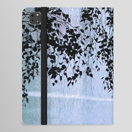 weeping willow tree on blue sky iPad Folio Case