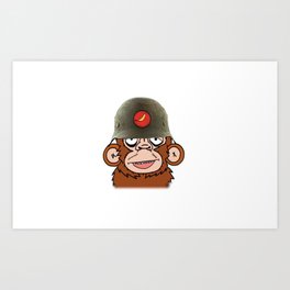 Third Reich Monkey Business Art Print