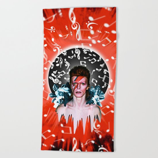 David Bowie Beach Towel