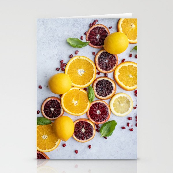 Citrus Orange Slices Stationery Cards