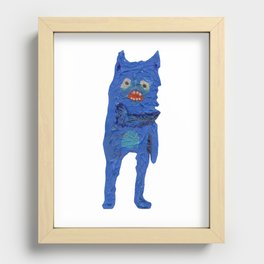 el monstro azul Recessed Framed Print