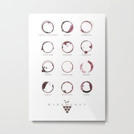 Red Wine Stains Metal Print | Italian, Pub, Graphicdesign, Bar, Napawalley, Stains, Redwine, Alcohol, Wine, Infographic 