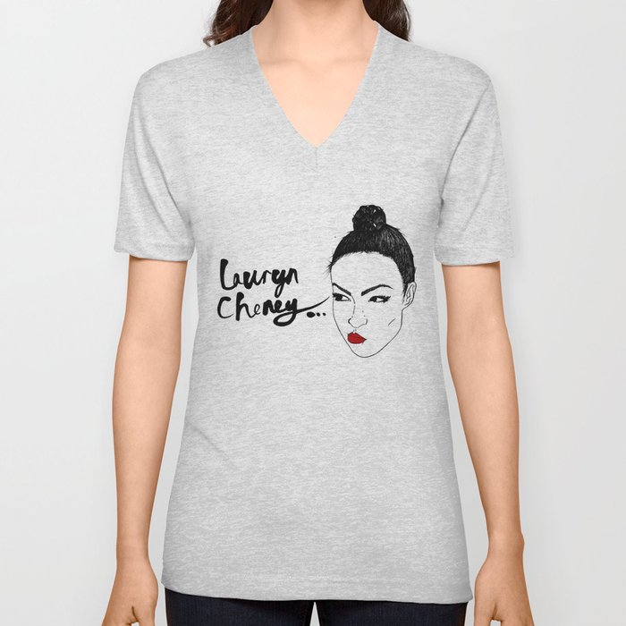 LAURYN CHENEY COLLECTION V Neck T Shirt