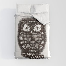'Think Happy Owl' Comforter