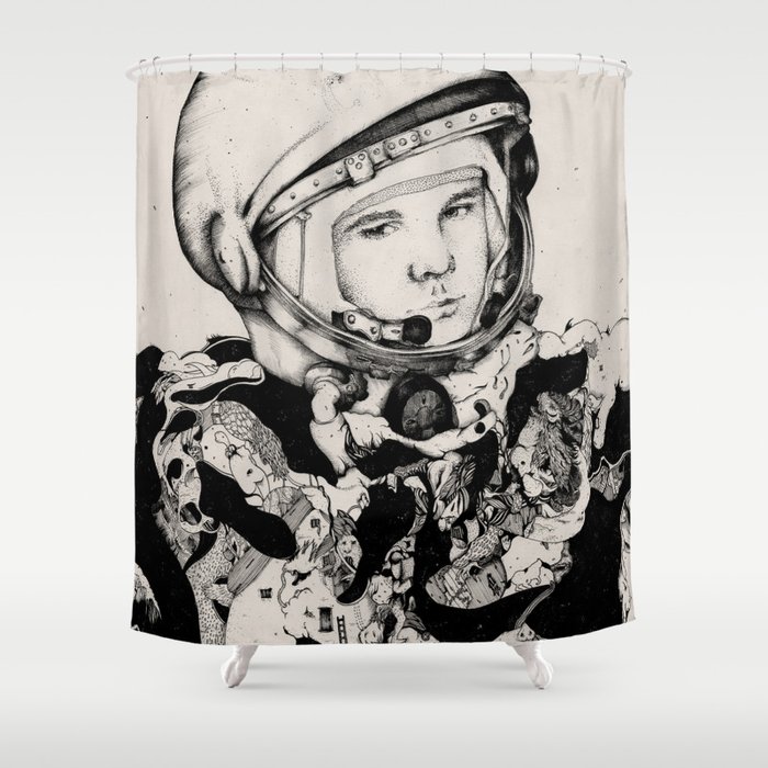 From Gagarin's Point Of View  Shower Curtain