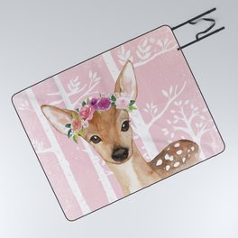 Animals in Forest - The Little Deer Picnic Blanket