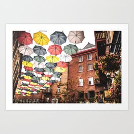 Umbrellas Art Print