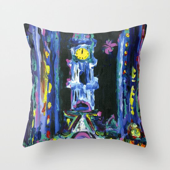 Broad Street New Years Throw Pillow
