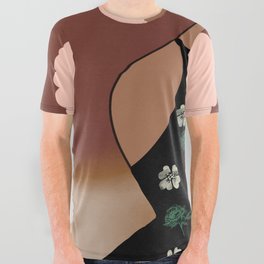 Woman At The Meadow 15 All Over Graphic Tee