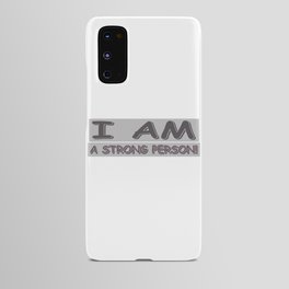 Cute Expression Design STRONG PERSON" Buy Now Android Case