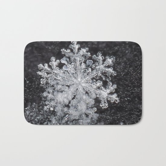 Snowflake Closeup #3 Bath Mat