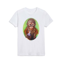 Budi the Rescued Baby Orangutan Kids T Shirt