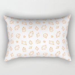 Orange Gems Pattern Rectangular Pillow