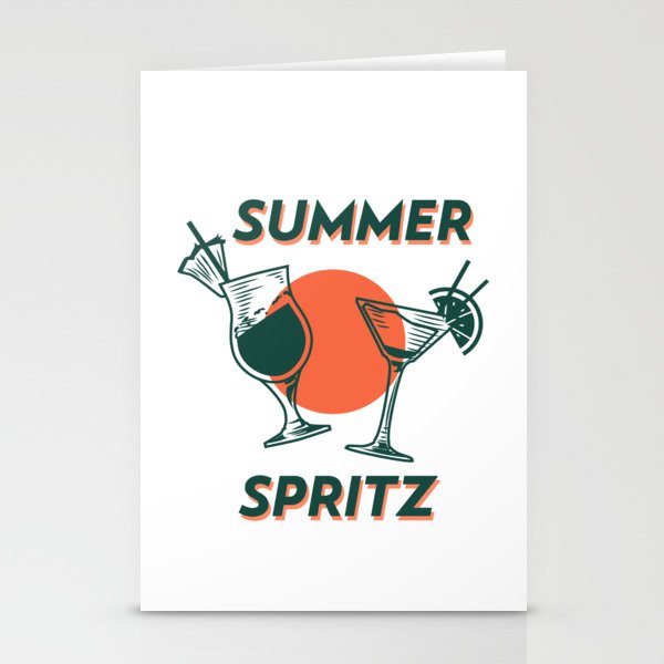 Summer Spritz Aperol Cocktails Stationery Cards