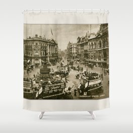  1910 Piccadilly Circus Shower Curtain