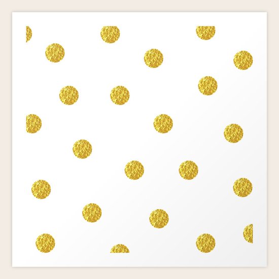 Golden Dots Art Print