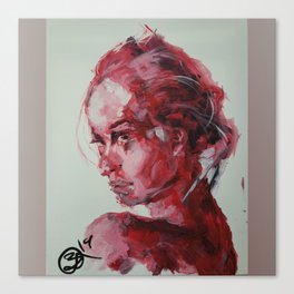 Red Woman- Fearless Canvas Print