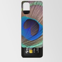 Peacock feather close up	 Android Card Case