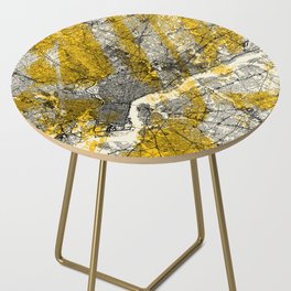 Philadelphia USA - City Map - Authentic Map Drawing Side Table