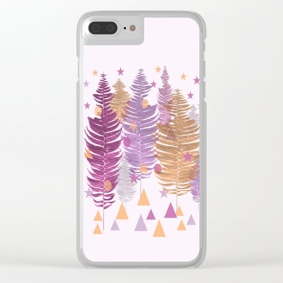 Christmas Trees #buyart #Christmas #Society6 Clear iPhone Case