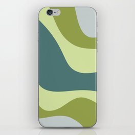 Colorful abstract waves design 3 iPhone Skin