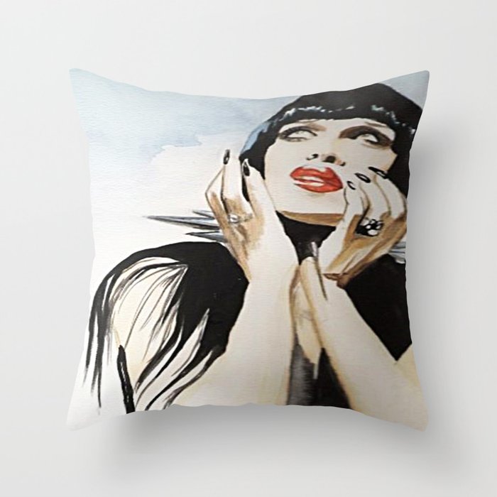 Pete Burns Throw Pillow