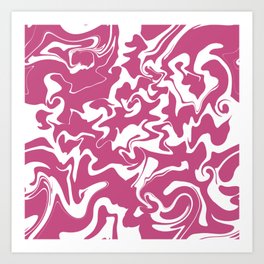 Pink Twirl Abstract Illustration Pattern  Art Print | Abstract, Mercuryv, Abstractart, Pinkillustration, Modern, Pattern, Pinkabstract, Pinkpattern, Modernart, Twirl 