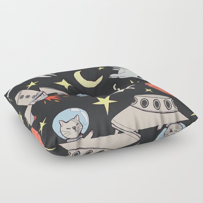 cosmo cats Floor Pillow