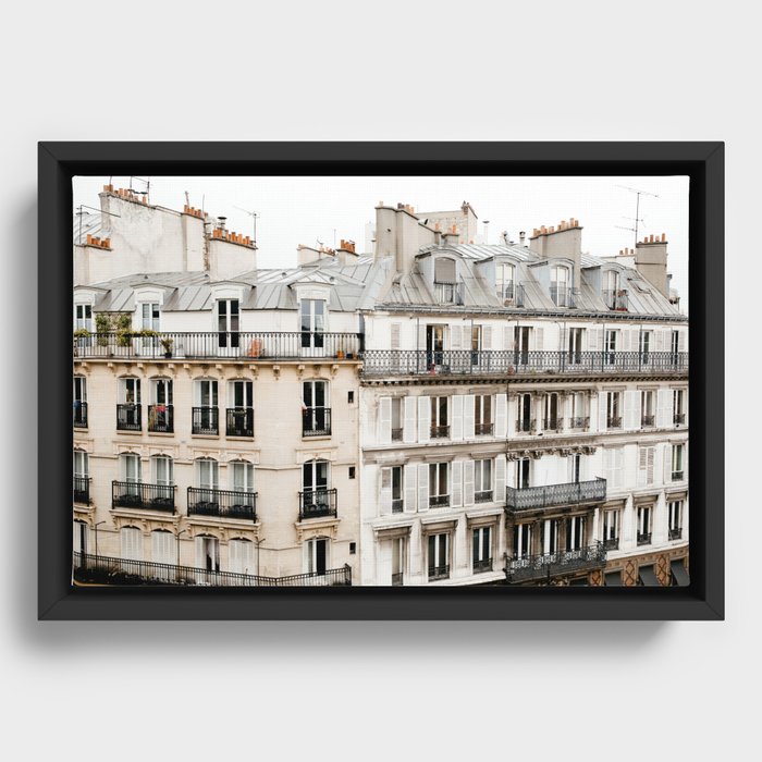 Paris France Buildings Framed Canvas