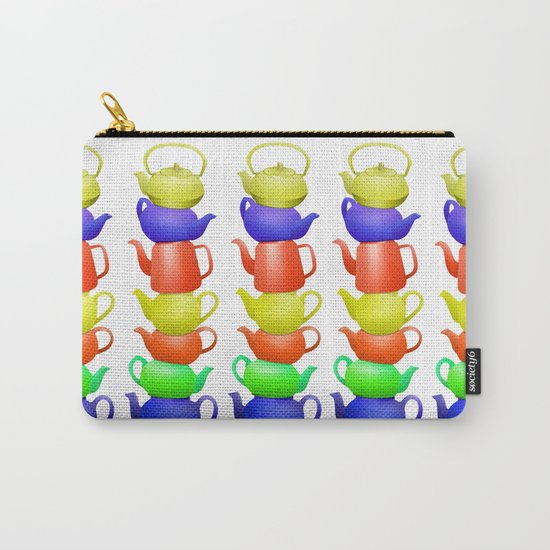 Teapot Pattern Carry-All Pouch