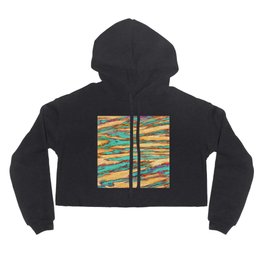 Aggregate Hoody | Turquoise, Tactile, Strata, Light, Rocks, Beige, Digital, Brokensurface, Lines, Patches 