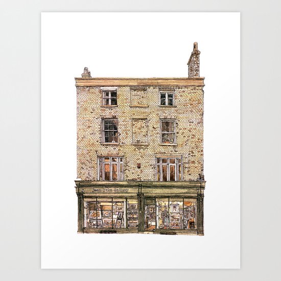 Print Gallery, Kings Parade, Cambridge, UK. Art Print