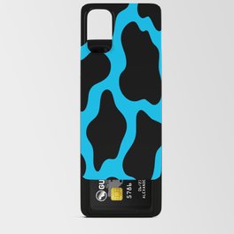 Blue and black cow print Android Card Case