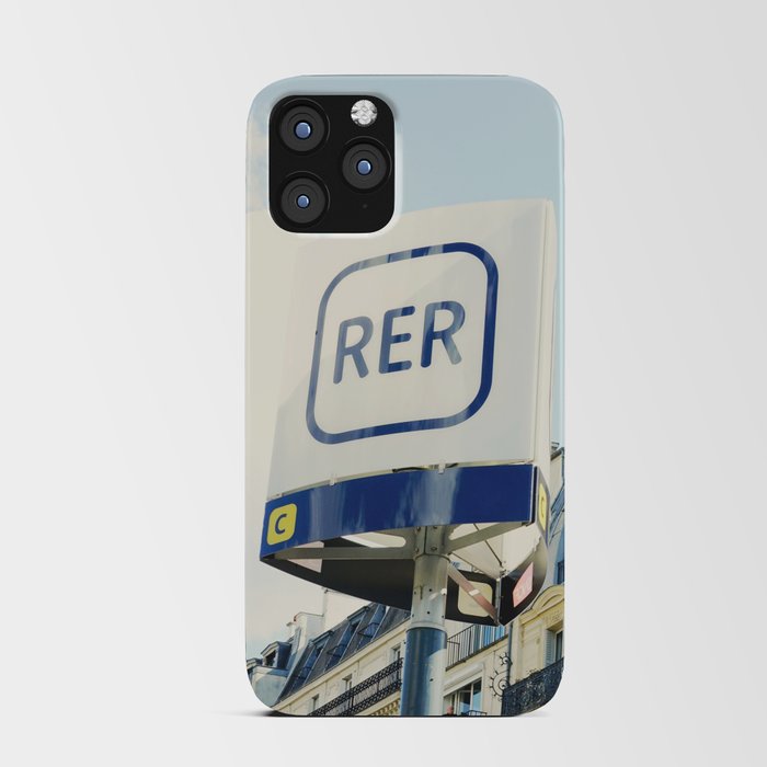 Paris RER Sign Photo | Europe Travel Photography iPhone Card Case