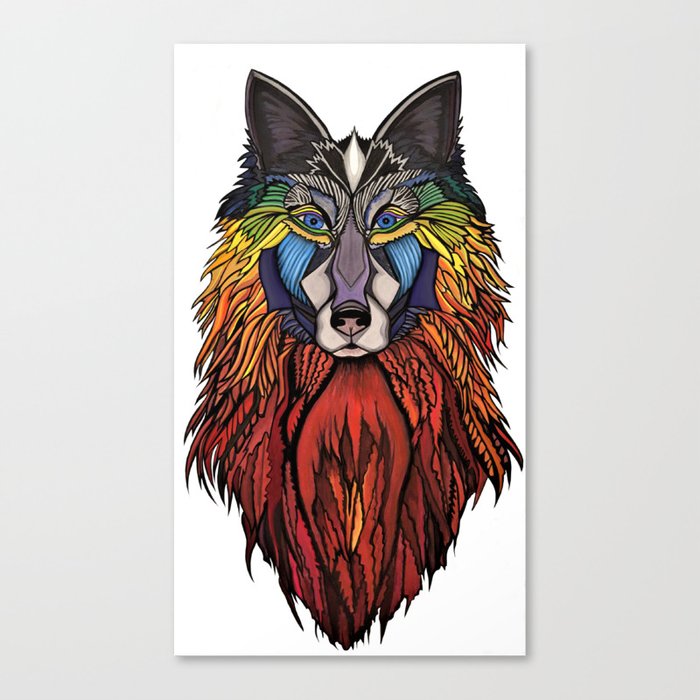 Wolfmother (Fire Wolf) Canvas Print