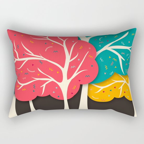Happy Forest Rectangular Pillow