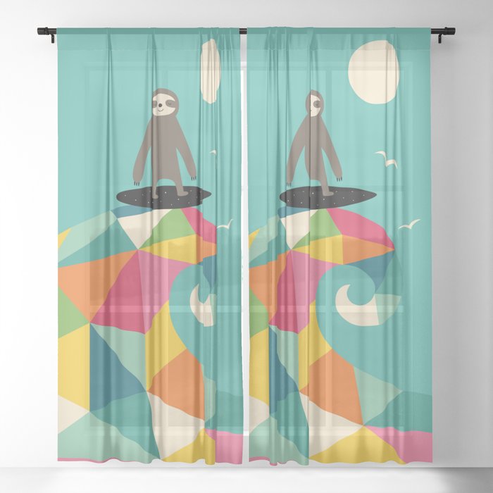 Surfs Up Sheer Curtain