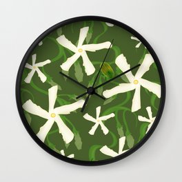 Jasmines & Junebugs Wall Clock