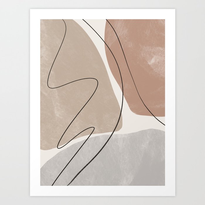 Abstract shapes #1 Art Print