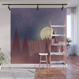 Moon in Forest Wall Mural