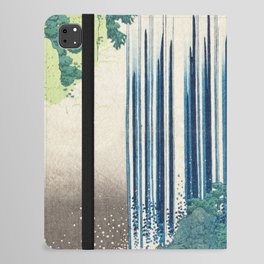 Yoro falls in mino province by Katsushika Hokusai. A traditional Japanese Ukyio-e style illustration of majestic Japan Falls iPad Folio Case