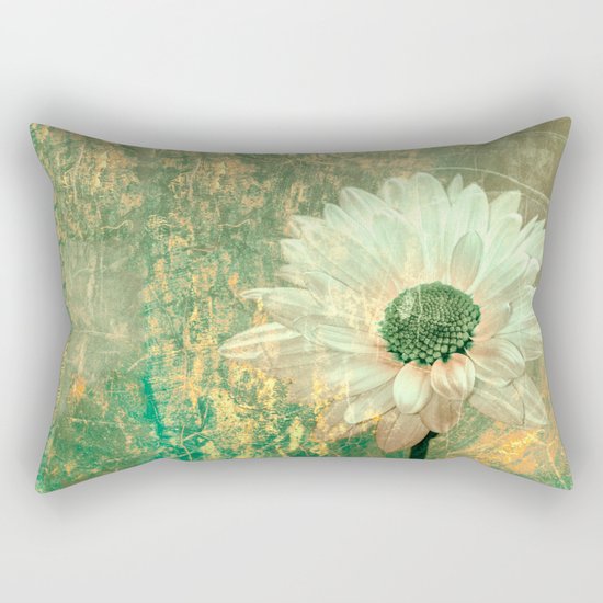 Abstract Daisy Rectangular Pillow