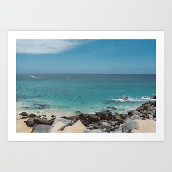 Cabo Boat II Art Print