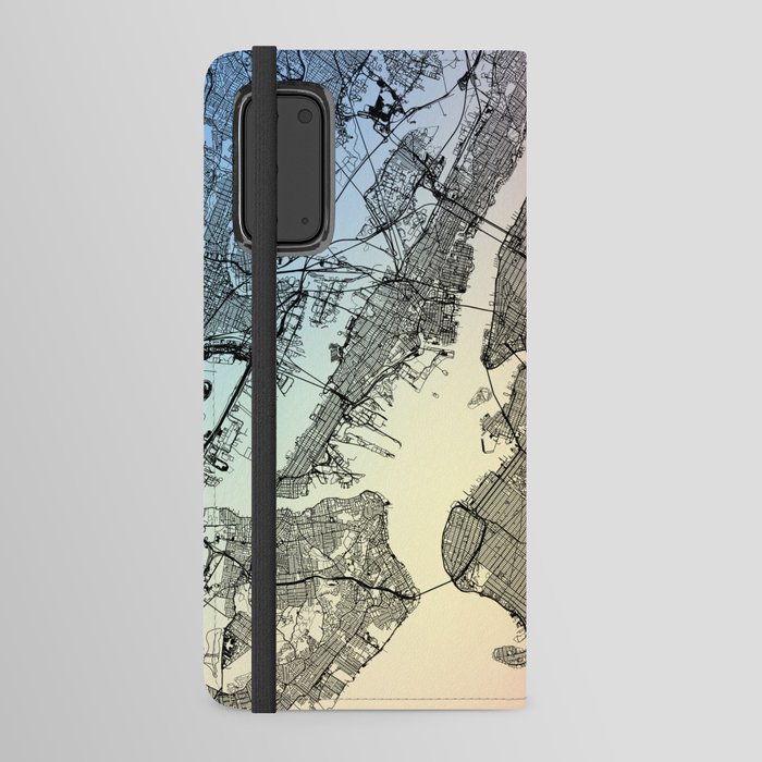 NYC Rainbow Map Android Wallet Case