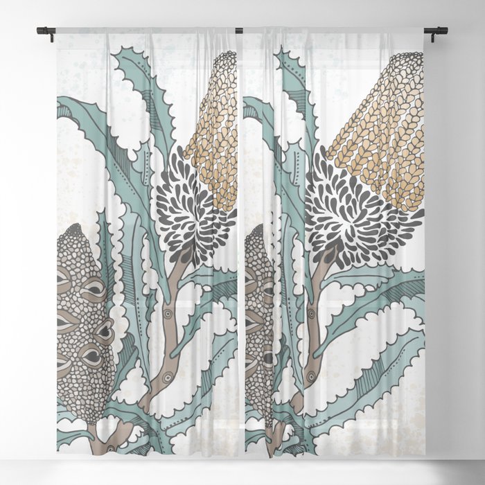 Banksia Boys Sheer Curtain