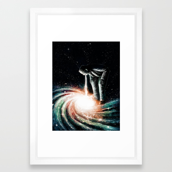 Cosmic Vomit Framed Art Print By Nicebleed Society6
