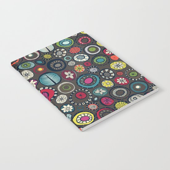 Honolulu hoops chevron brown Notebook