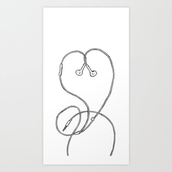 I Don't Know, I Just Love Me Some Music Art Print